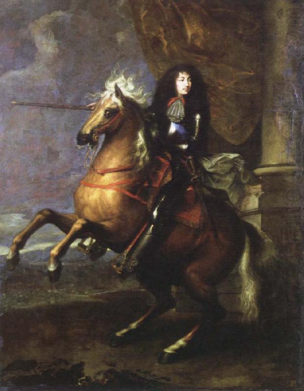 Charles Lebrun equestrian portrait of louis xlv china oil painting image